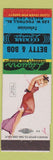 Matchbook Cover - Betty and Bob Cocktail Lounge Rialto CA pinup