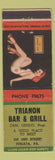 Matchbook Cover - Trianon Bar Grill Juniata PA pinup