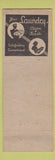 Matchbook Cover - North Laundry Miami FL pinup