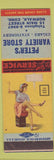 Matchbook Cover - Peter's Variety Store Norwalk CT pinup