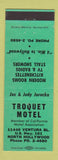 Matchbook Cover - Troquet Motel North Hollywood CA GREEN