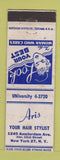 Matchbook Cover - Aris Hair Salon New York City girlie WEAR