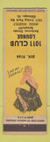 Matchbook Cover - 1011 Club Lounge Chicago IL pinup