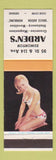 Matchbook Cover - Arden's Grocery Edmonton AB pinup
