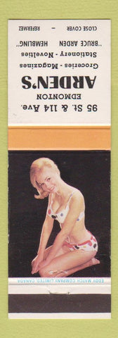Matchbook Cover - Arden's Grocery Edmonton AB pinup