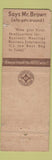 Matchbook Cover - Arnold Hotel Owatonna MN WORN