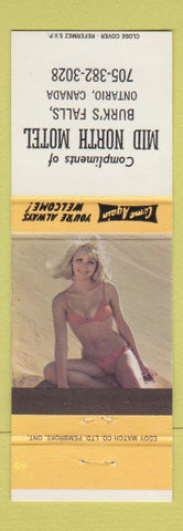 Matchbook Cover - Mid North Motel Burk's Falls ON pinup