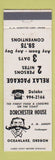 Matchbook Cover - Dorchester House Oceanlake OR