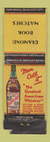 Matchbook Cover - Diamond Yellowstone Whiskey WORN STRIKER