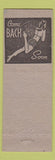 Matchbook Cover - New York Cafe Marcus Hook PA pinup girlie back
