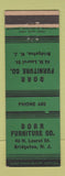 Matchbook Cover - Dorr Furniture Bridgeton NJ low phone #