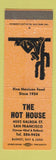 Matchbook Cover - The Hot House San Francisco CA