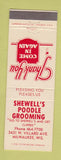 Matchbook Cover - Shewell's Poodle Grooming Milwaukee WI