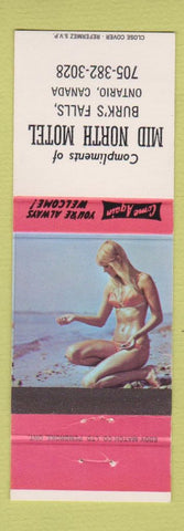 Matchbook Cover - Mid North Motel Burk's Falls ON pinup