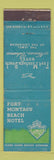 Matchbook Cover - Fort Montagu Beach Hotel Nassau Bahamas