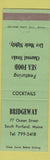 Matchbook Cover - Bridgeway Restaurant South Portland ME