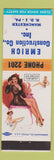 Matchbook Cover - Emrich Construction Manchester PA pinup low phone # WEAR