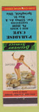 Matchbook Cover - Paradise Cafe Springfield OH pinup