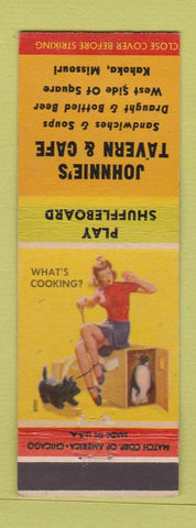 Matchbook Cover - Johnnie's Tavern Cafe Kahoka MO pinup