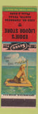 Matchbook Cover - Eddie's Liquor Store Austin TX pinup