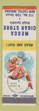 Matchbook Cover - Mecca Cigar Store New Castle IN pinup
