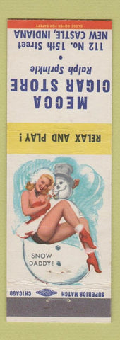 Matchbook Cover - Mecca Cigar Store New Castle IN pinup