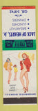 Matchbook Cover - Jack of Hearts Restaurant pinup Philadelphia PA
