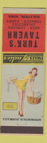 Matchbook Cover - Turk's Tavern Holstein IA pinup