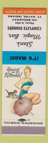 Matchbook Cover - Shirley Ann Grill Pittsburgh PA pinup BBQ