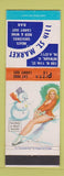 Matchbook Cover - 11th Street Market Newark OH pinup pizza