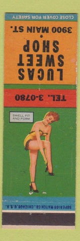 Matchbook Cover - Lucas Sweet Shop pinup