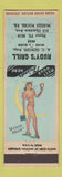 Matchbook Cover - Rudy's Grill McKees Rocks PA pinup girlie back