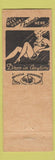 Matchbook Cover - Rudy's Grill McKees Rocks PA pinup girlie back