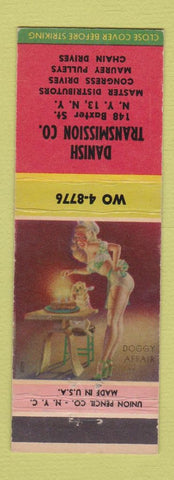Matchbook Cover - Danish Transmission New York City pinup WEAR