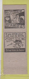Matchbook Cover - Duck's Log Cabin Bar Miami FL pinup