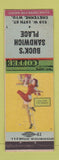 Matchbook Cover - Buck's Sandwich Place Cheyenne WY pinup WEAR