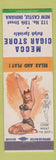 Matchbook Cover - Mecca Cigar Store New Castle IN pinup
