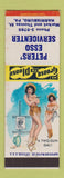 Matchbook Cover - Peters' Esso oil gas Harrisburg PA pinup