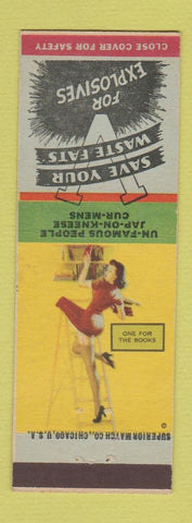 Matchbook Cover - United Matchonians Morgantown WV WWII pinup
