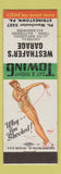 Matchbook Cover - Westhafer's Garage Strinestown PA pinup