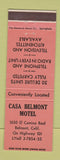 Matchbook Cover - Casa Belmont Motel Belmont CA