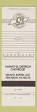 Matchbook Cover - Chevrolet Harvey Dietrich Pen Argyl PA WEAR