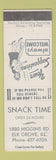 Matchbook Cover - Snack Time Restaurant Elk Grove IL girlie