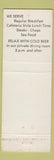 Matchbook Cover - Islander Restaurant Cafeteria girlie