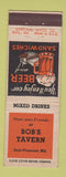 Matchbook Cover - Bob's Tavern Seat Pleasant MD