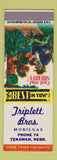 Matchbook Cover - Triplett Bros Mobil oil gas Tekamah NE low phone # hillbilly
