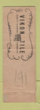 Matchbook Cover - Vikon Tile Washington NJ