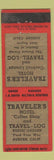 Matchbook Cover - Traveler's Hotel Auburn CA