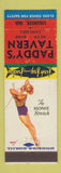 Matchbook Cover - Paddy's Tavern Ligonier IN pinup