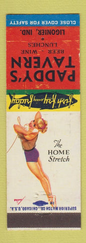 Matchbook Cover - Paddy's Tavern Ligonier IN pinup